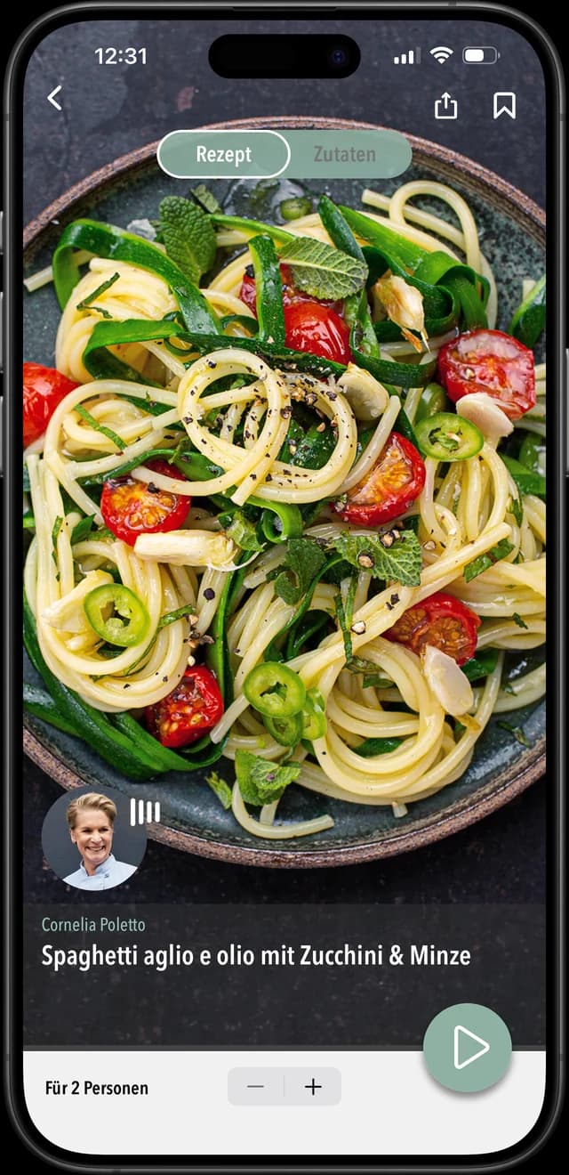 Die #1 App für audio-geführtes Kochen mit TV- und Spitzenköch:innen.