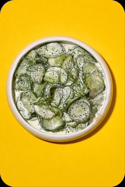Gurkensalat mit saurer Sahne – FoodDude