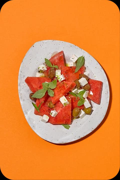 Wassermelone mit Minze und Feta – FoodDude