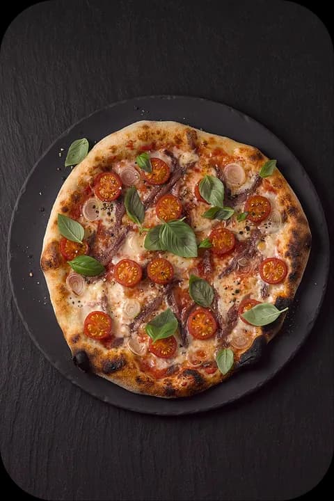 Pizza Napoli mit Anchovis – FoodDude+