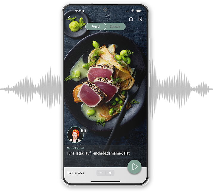 Kochen ohne Swipen – mit Audiorezepten
